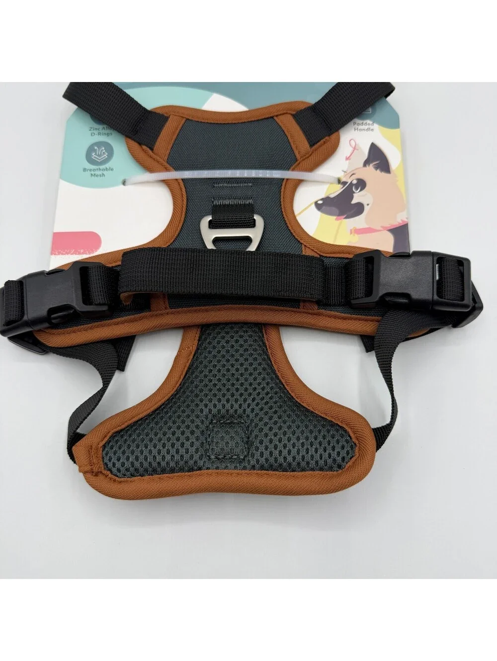 ZippyPaws No Pull Dog Harness Small Black Brown 10 to 20 lbs ZPC-C0007 Zippy Paw